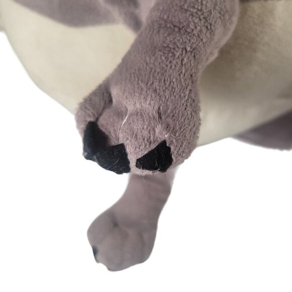 Gray Dinosaur Plush Toy 16" Tall Cute Floppy Stuffed Animal Kids Soft Play - Picture 9 of 15